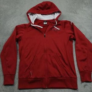 Arkansas Razorbacks Jacket Mens Large Red Nike Therma‎ Fit Full Zip Hooded